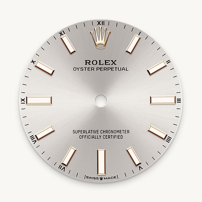 Rolex Oyster Perpetual 34, Silver dial