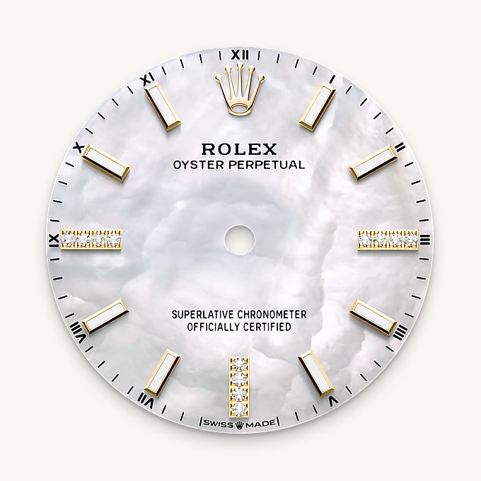 Rolex Oyster Perpetual 34, Esfera de nácar