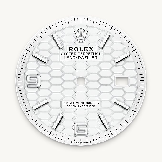 Rolex Land-Dweller 36, Intense white dial