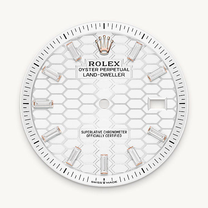 Rolex Land-Dweller 40, Intense white dial
