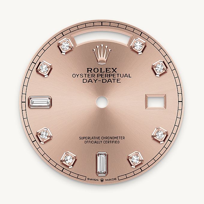 Rolex Day-Date 36, Esfera color rosé