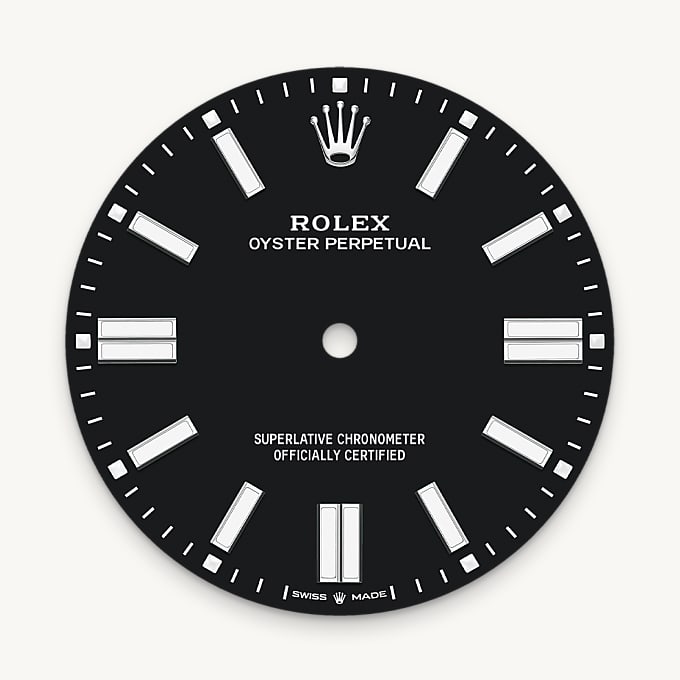 Rolex Oyster Perpetual 41, Esfera negra