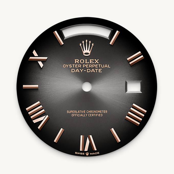 Rolex Day-Date 40, Esfera en color pizarra sombreado