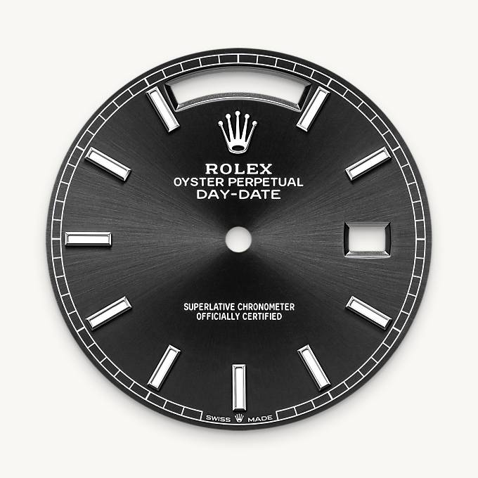 Rolex Day-Date 40, Bright black dial
