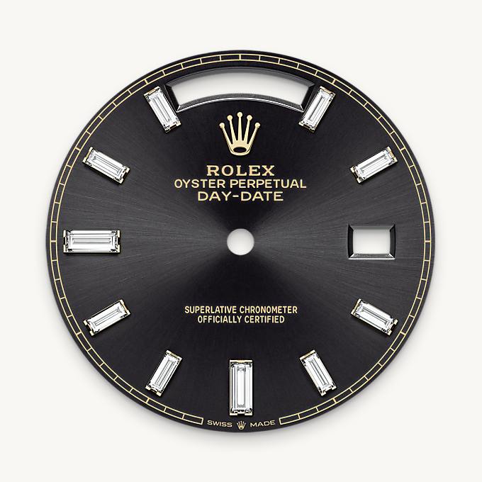 Rolex Day-Date 40, Bright black dial