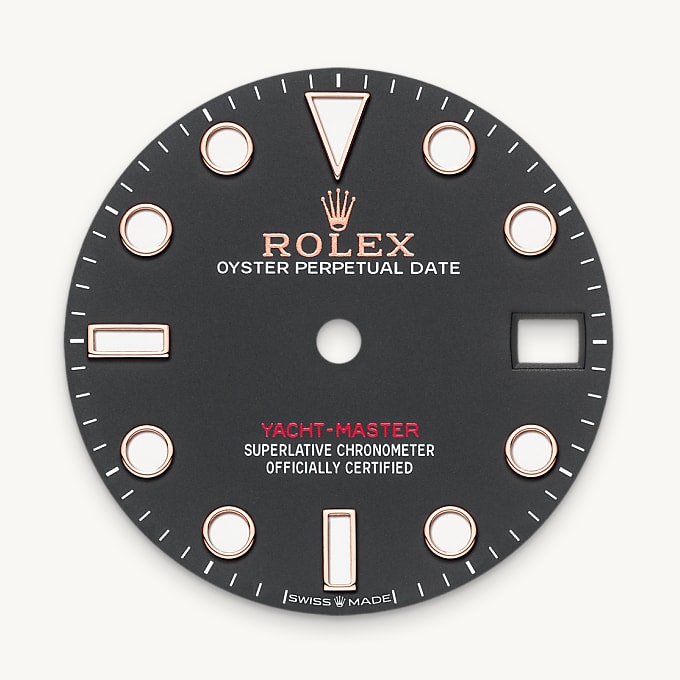 Rolex Yacht-Master 37, Intense black dial