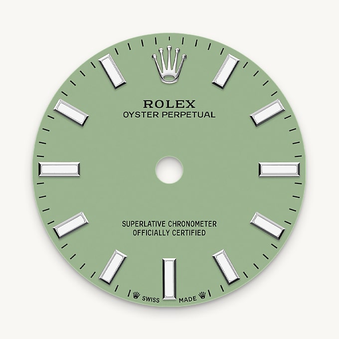 Rolex Oyster Perpetual 28, Esfera pistachio