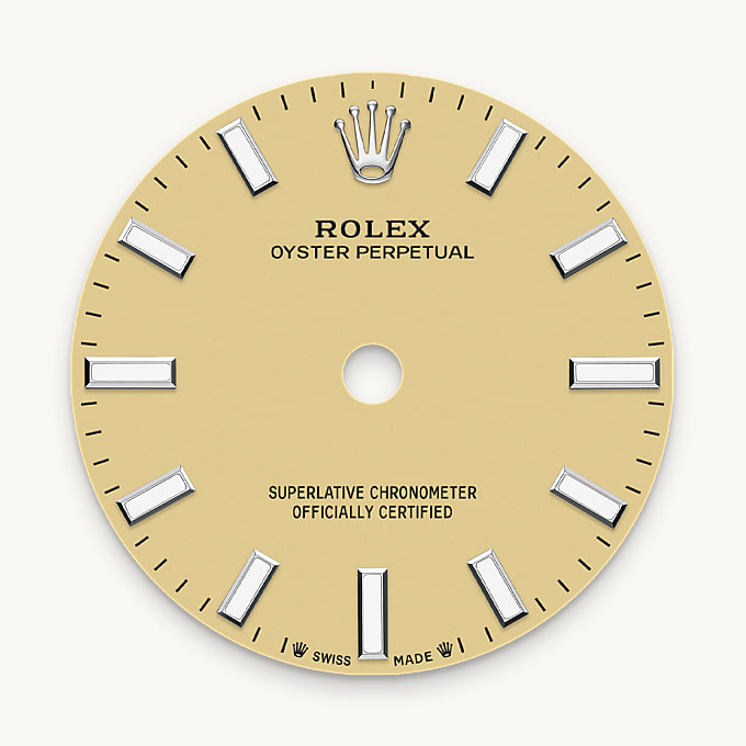Rolex Oyster Perpetual 28, Esfera beis