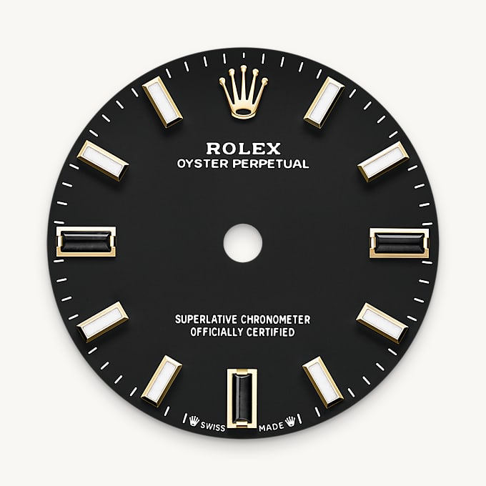 Rolex Oyster Perpetual 28, Esfera negra