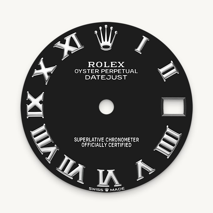 Rolex Datejust 31, Esfera negro vivo