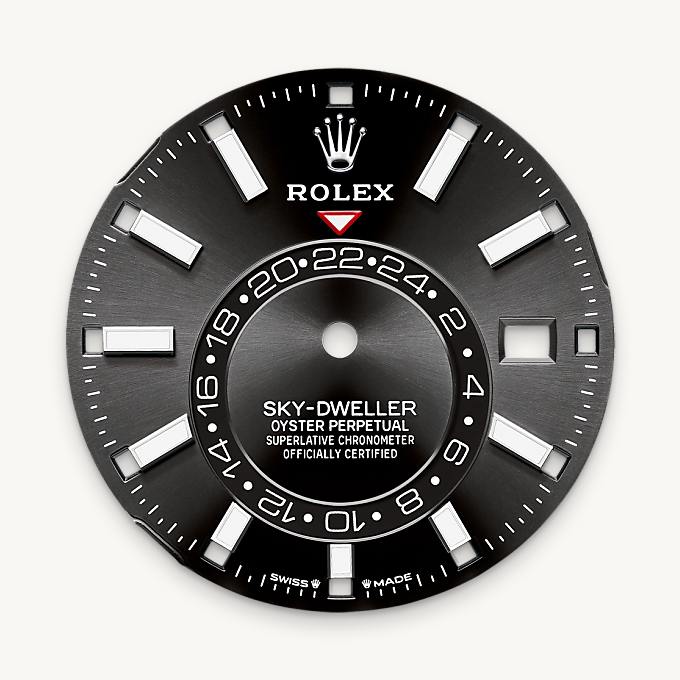Rolex Sky-Dweller, Bright black dial