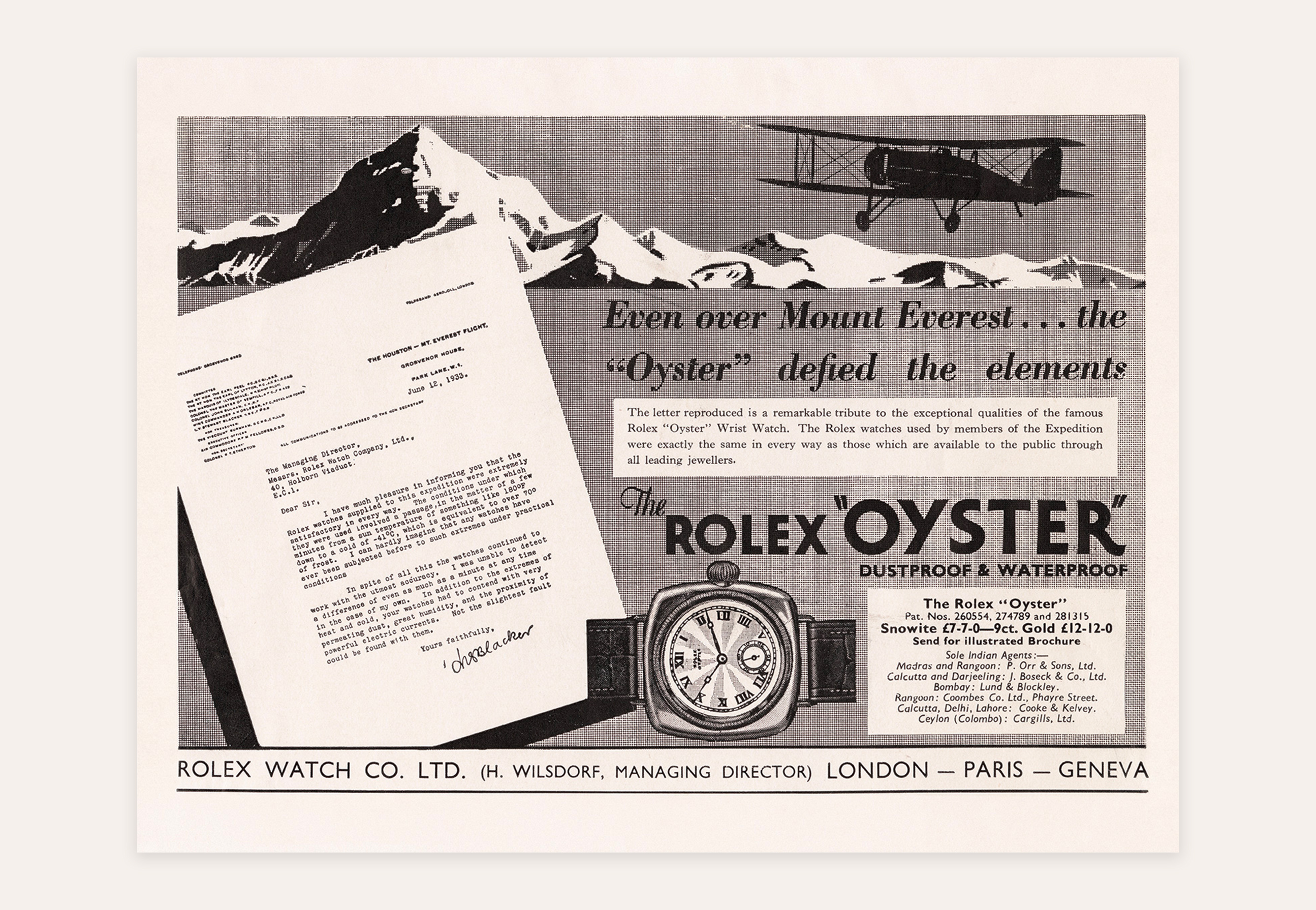 l AirKing attests to the privileged relationship between Rolex and aviation during its golden age, in the 1930s. It pays tribute to the pilots of the time and the role of the Oyster in the aerial feat.