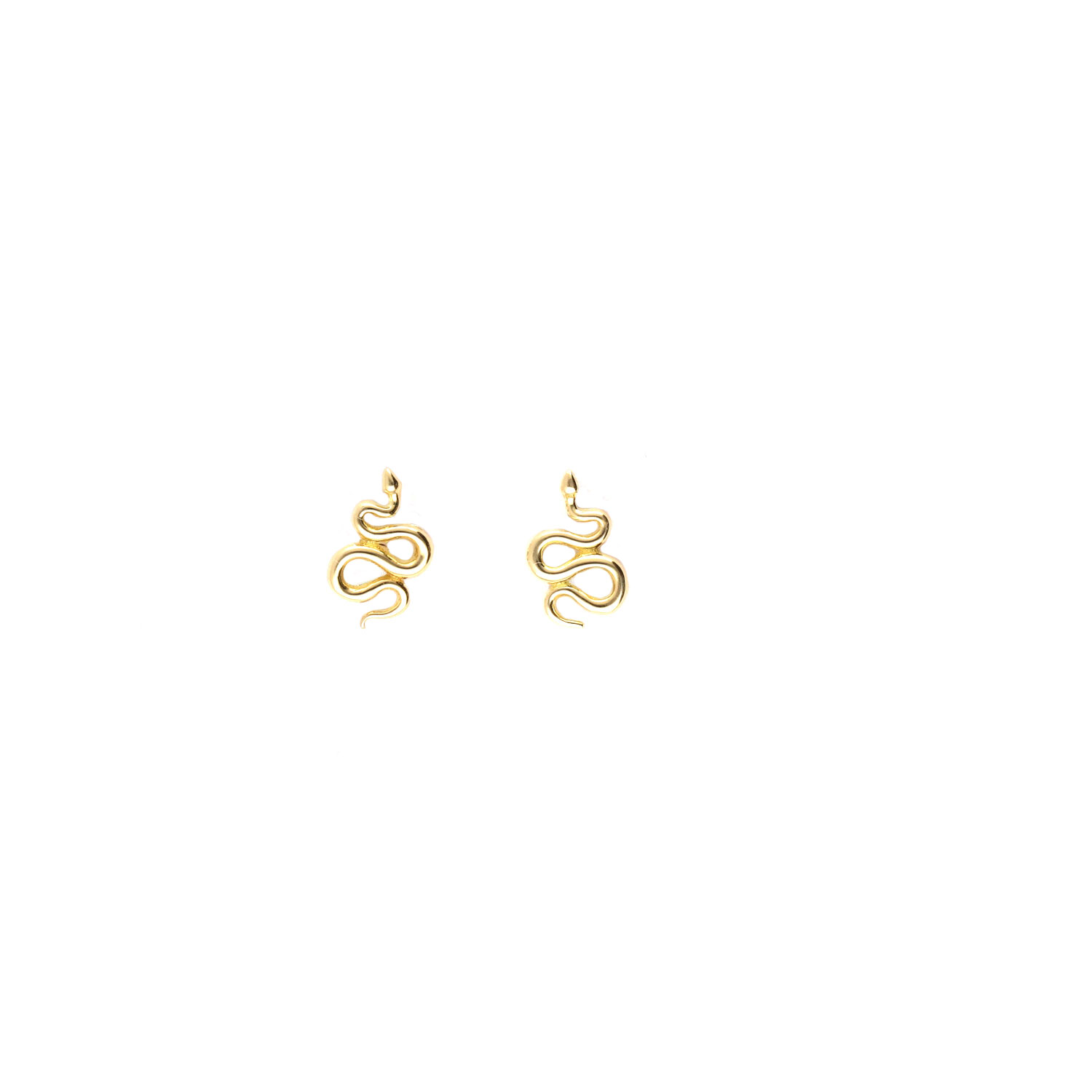 Ptes de oro Serpentine D31 Pendientes de oro elegantes y sofisticados.