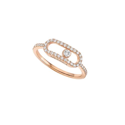 Move Uno GM Pavé Ring in Rose Gold