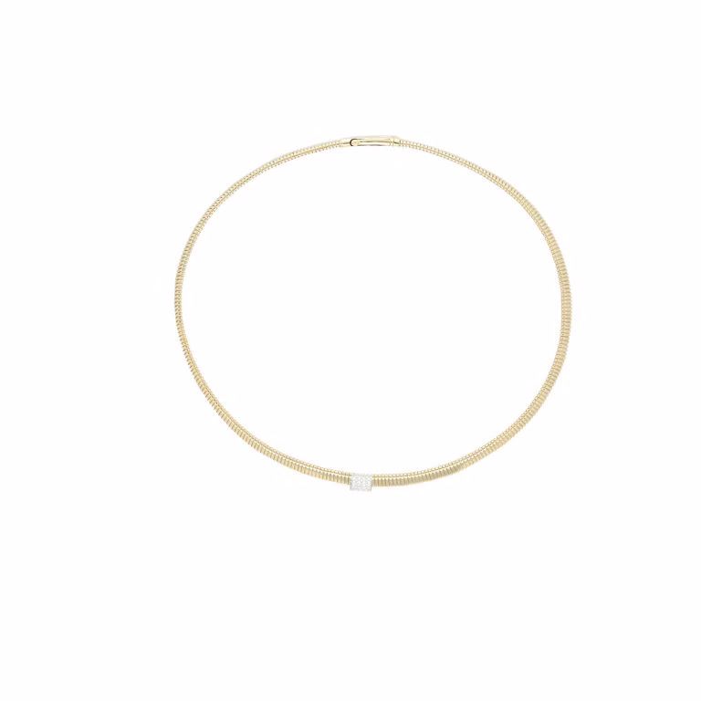 Collar en oro amarillo y diamantes