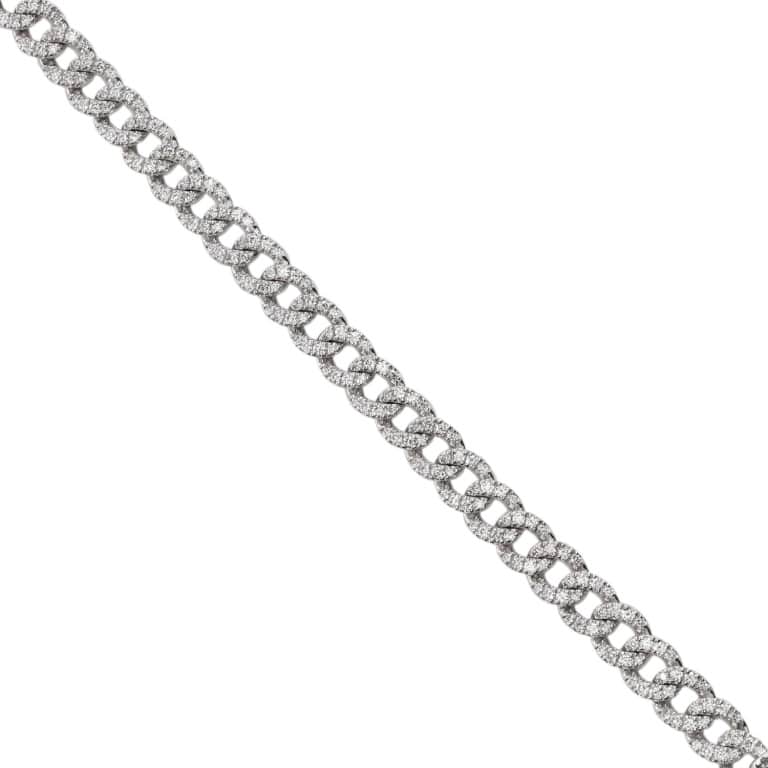 Pulseras de oro blanco