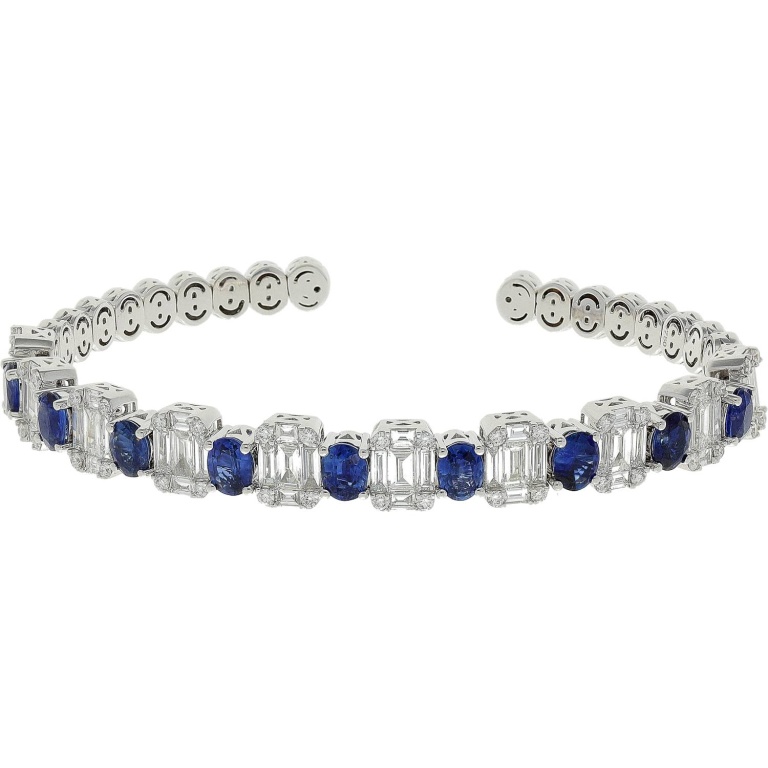 Pulseras de oro blanco