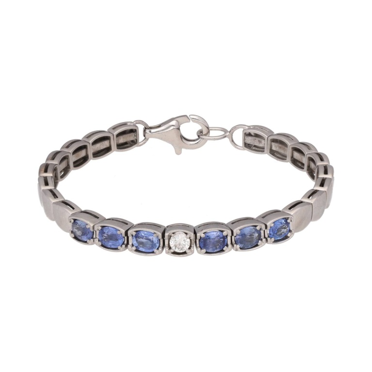 Pulseras de oro blanco