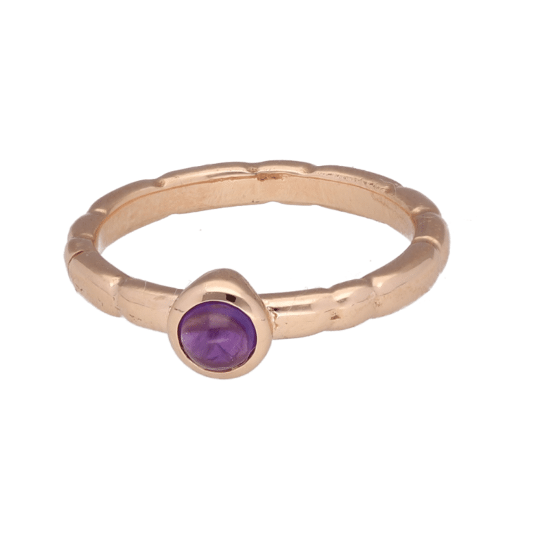 oro rosa con turmalina rosa