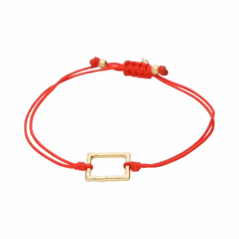 Pulsera hilo Tyre cuadrado grande