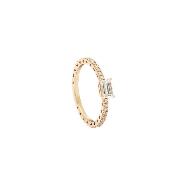 Rose gold engagement ring Arezzo