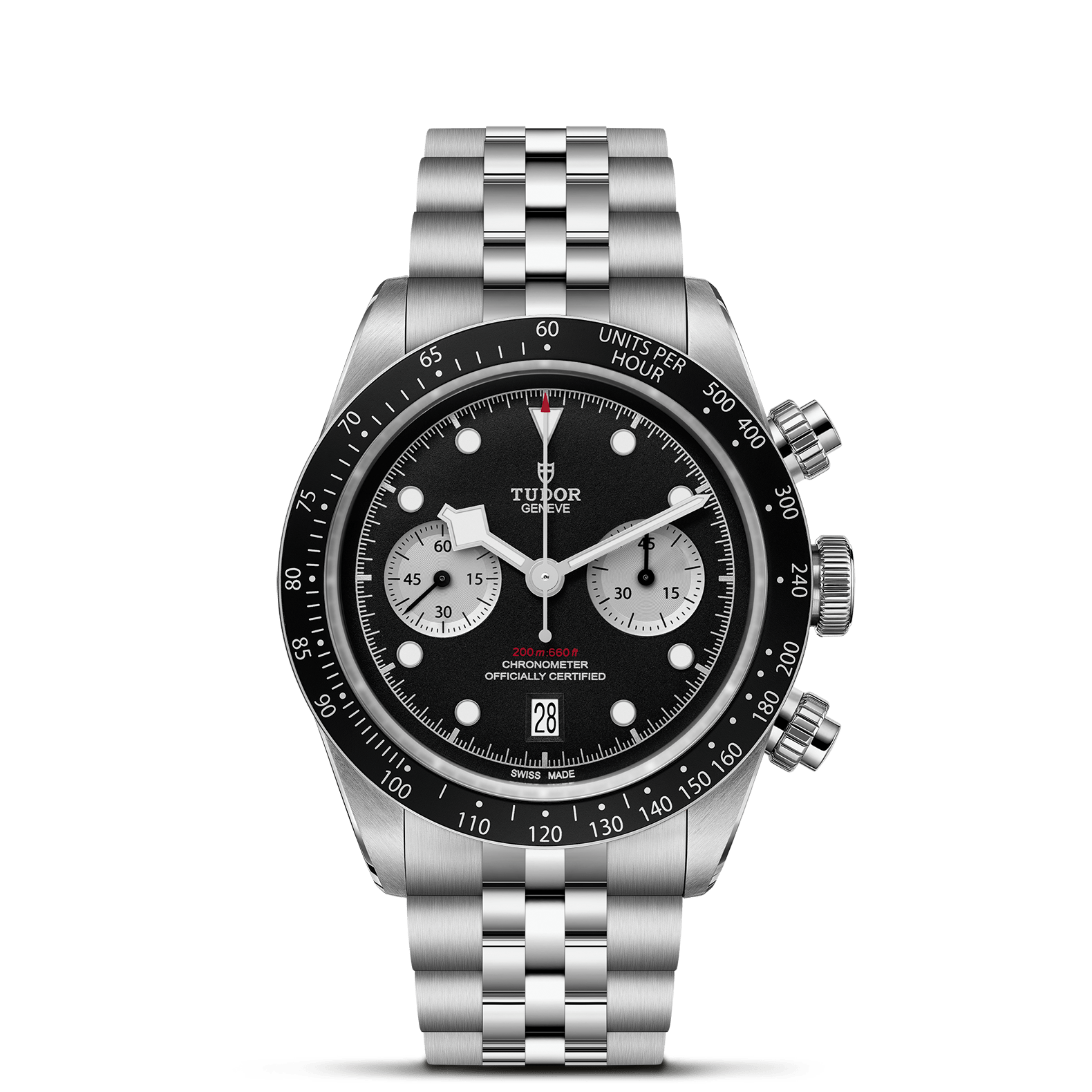 Tudor Black Bay Chrono con Esfera Negra y Brazalete de 5 Eslabones