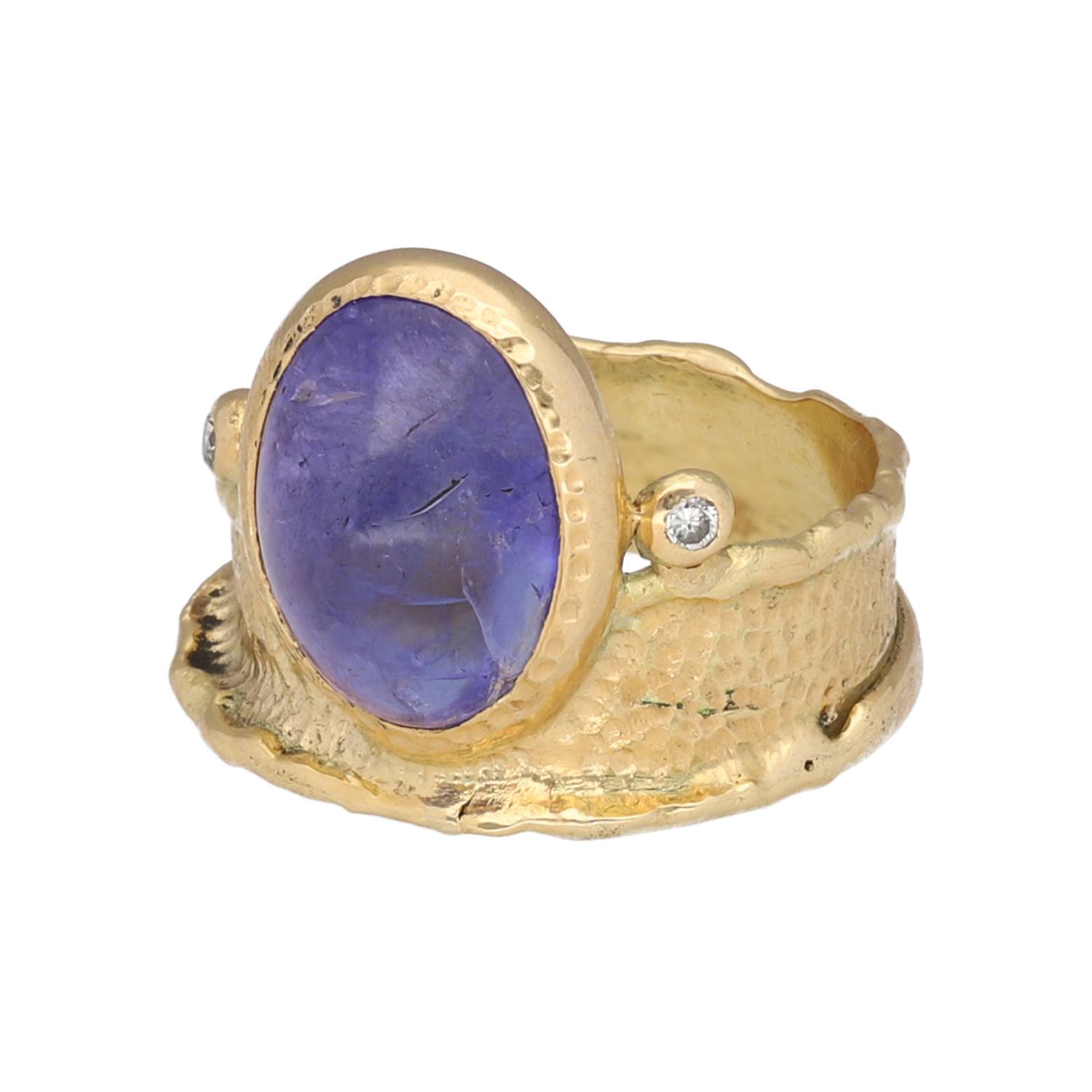 Anillo oro y tanzanita Anillo oro y tanzanita