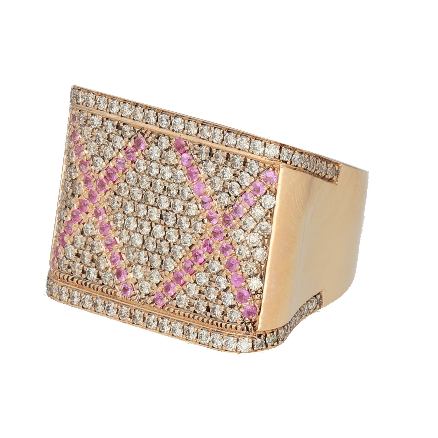 112-024442_1 Anillo oro rosa con zafiros rosas