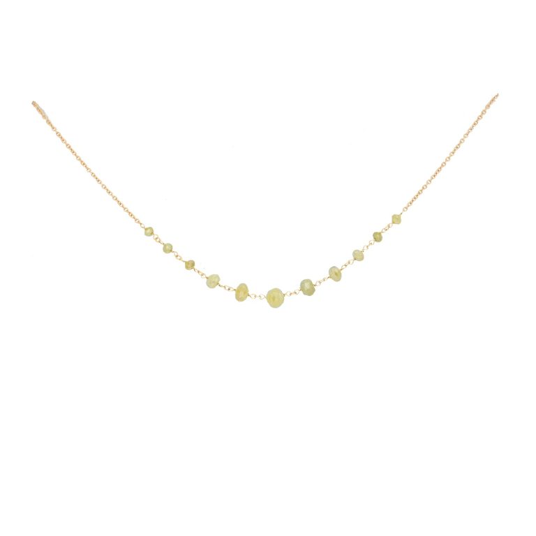 Gargantilla con diamantes fancy