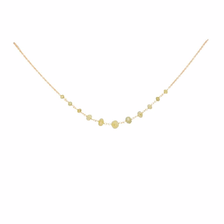 Gargantilla con diamantes fancy
