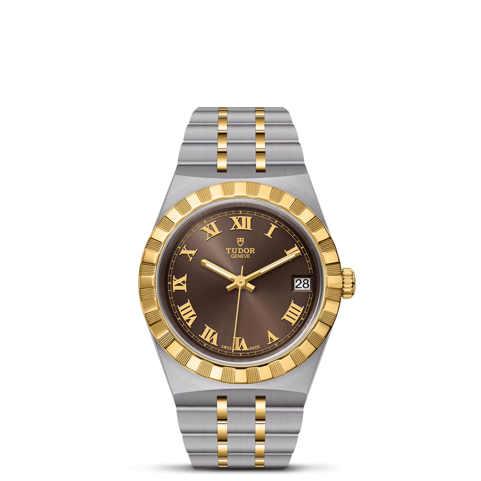 Tudor Royal 34mm Marrón chocolate