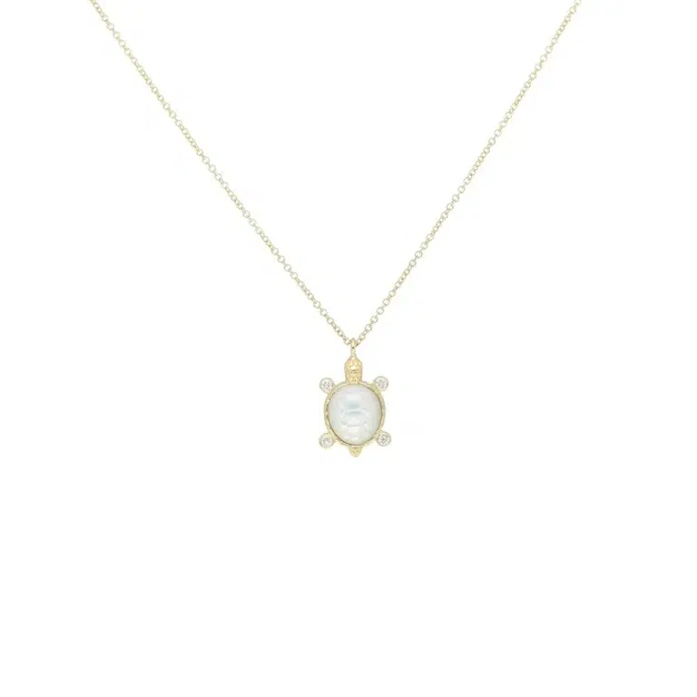 Mother of Pearl Turtle Chain