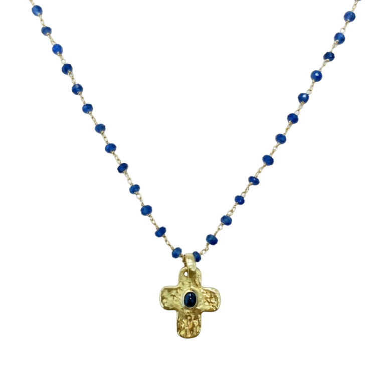 Gold and sapphire choker