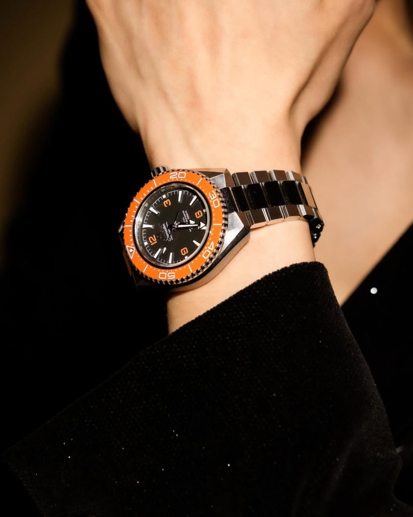 reloj omega seamaster bisel naranja