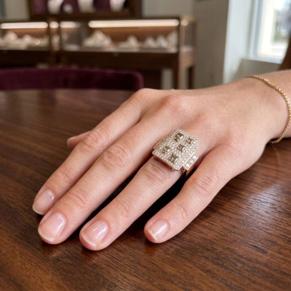 Anillo con diamantes