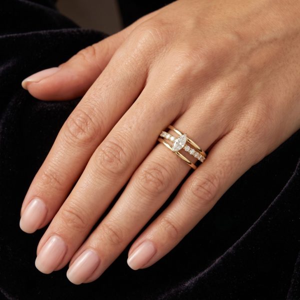 Anillo diamante oval
