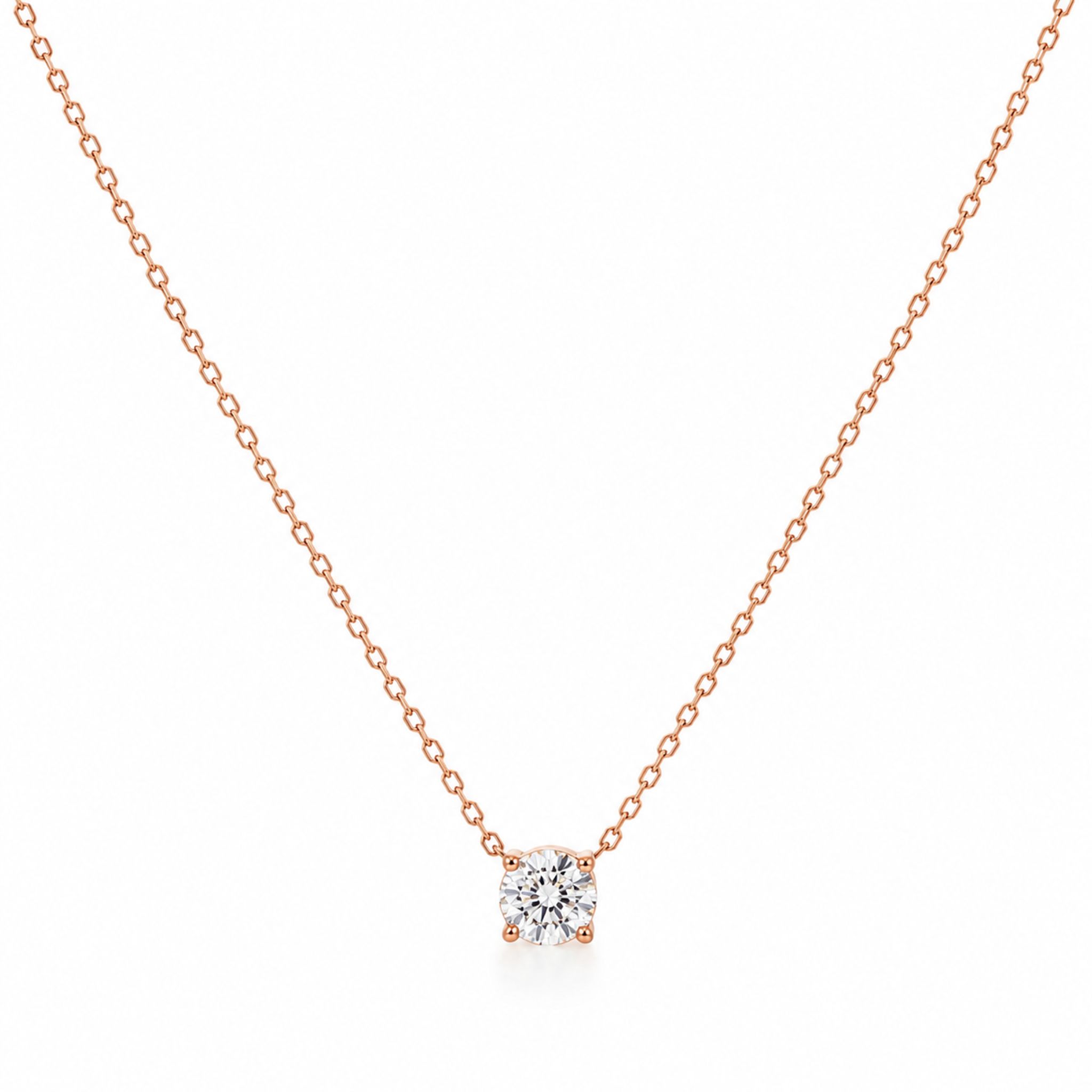 Gargantilla con diamante punto de luz