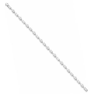 Pulsera de diamantes y oro blanco