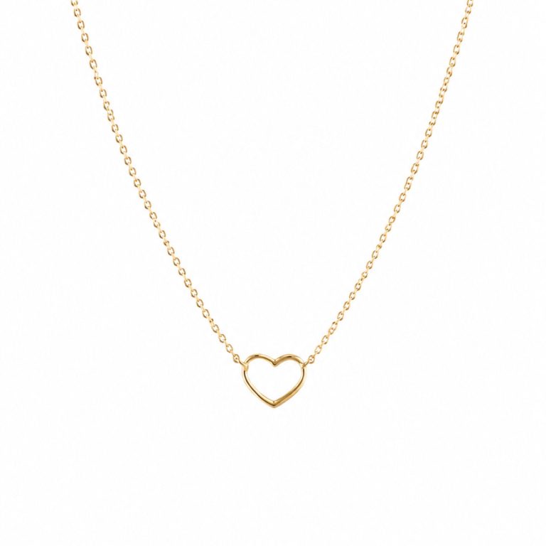 Colgante corazón en oro amarillo