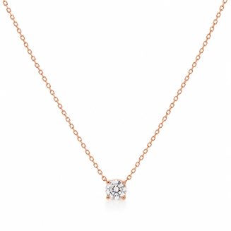 Gargantilla con diamante punto de luz