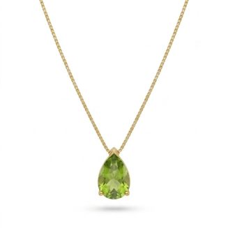 Colgante oro amarillo y peridoto
