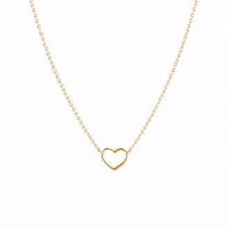 Colgante corazón en oro amarillo