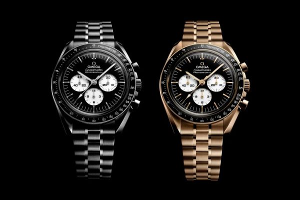 omega speedmaster moonwatch blanco y negro
