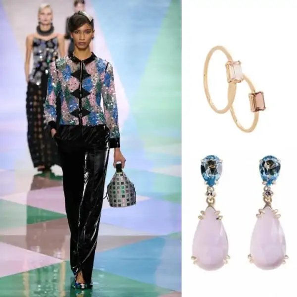 Armani Privé-Show während der Pariser Haute Couture-Modewoche 2023