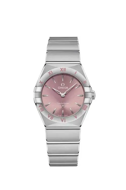 Omega Constellation 28mm pink dial