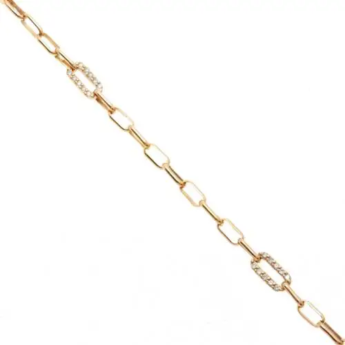 Alba bracelet made of rose gold and diamonds