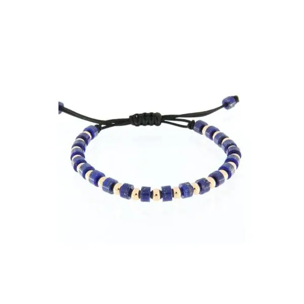 Jaibor gold and lapis lazuli bracelet