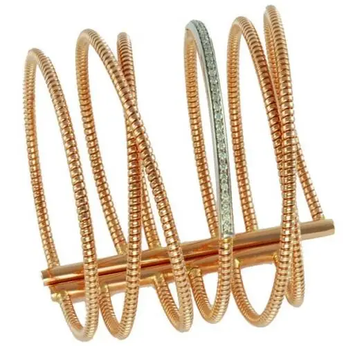Aldo pink gold and diamonds bracelet
