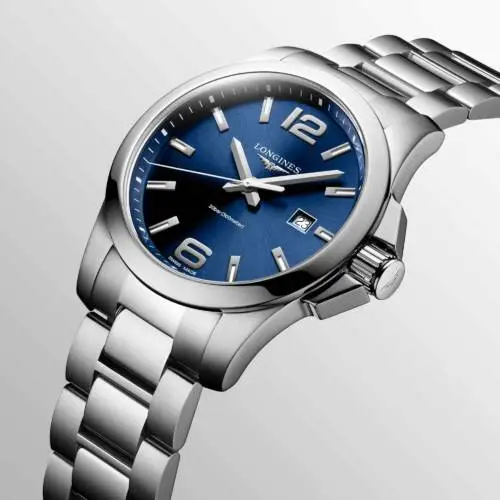 Longines Steel Conquest with blue dial