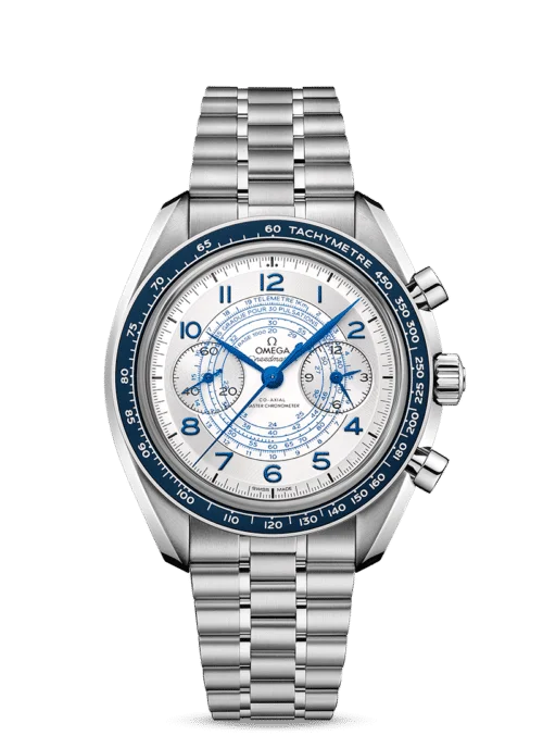 Omega Speedmaster 43mm A es un reloj que sobresale por su sofisticado diseño y su alta precisión en el movimiento del tiempo. Con una esfera en color negro